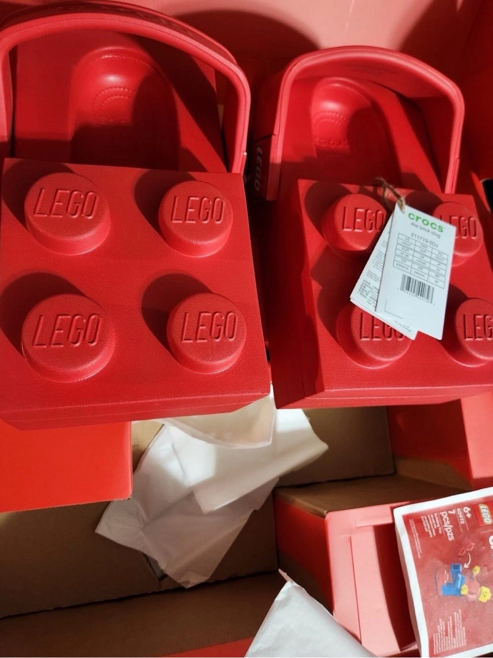 Lego Red Brick Clog Sandals